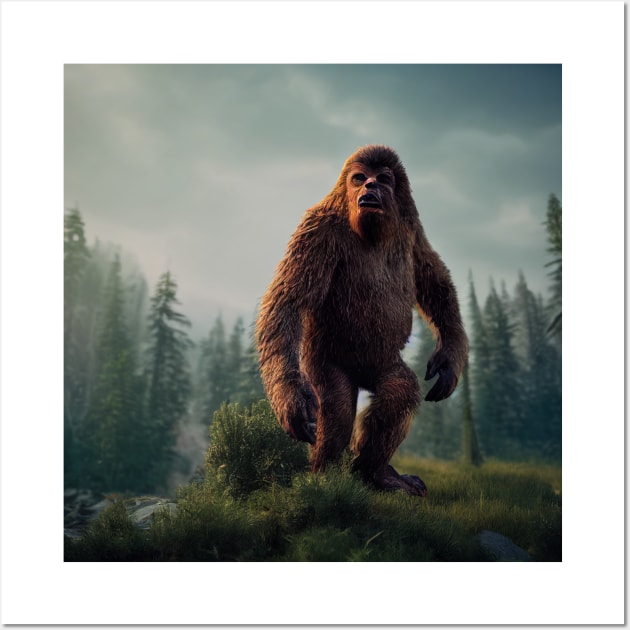 Sasquatch in Nature Wall Art by Grassroots Green